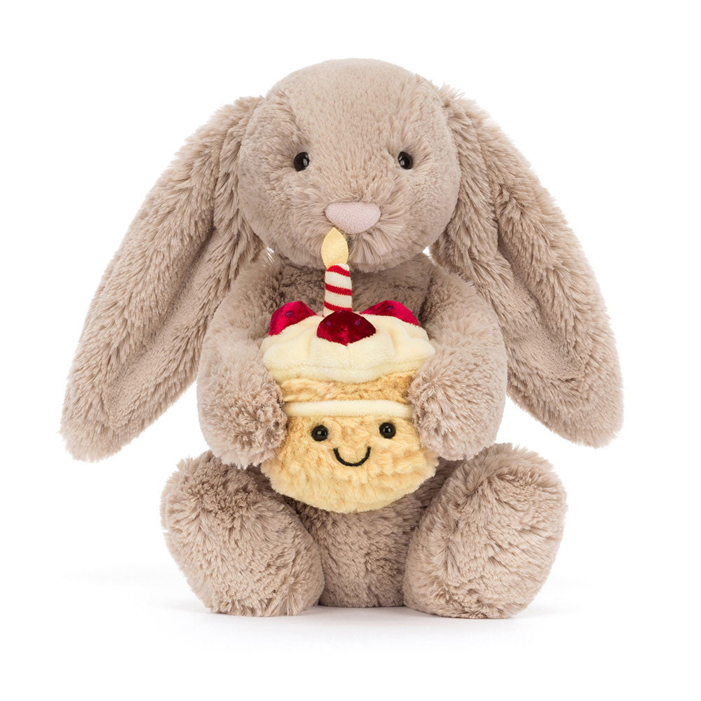 Bashful Beige Bunny 'Birthday' Jellycat