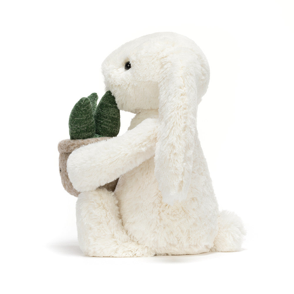 Cream Bunny with Plant Jellycat