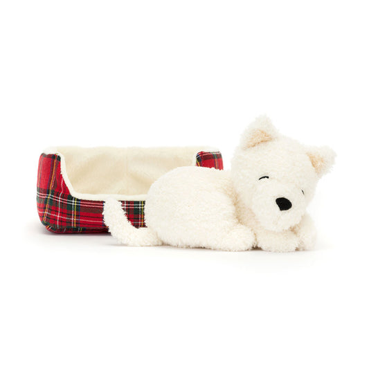 Napping Nipper Westie Jellycat
