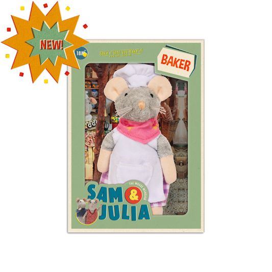 Knuffel muis De bakker - Het muizenhuis