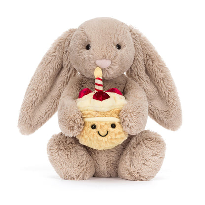 Bashful Beige Bunny 'Birthday' Jellycat