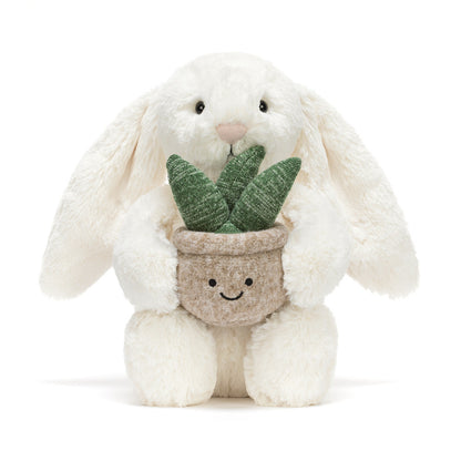 Cream Bunny with Plant Jellycat